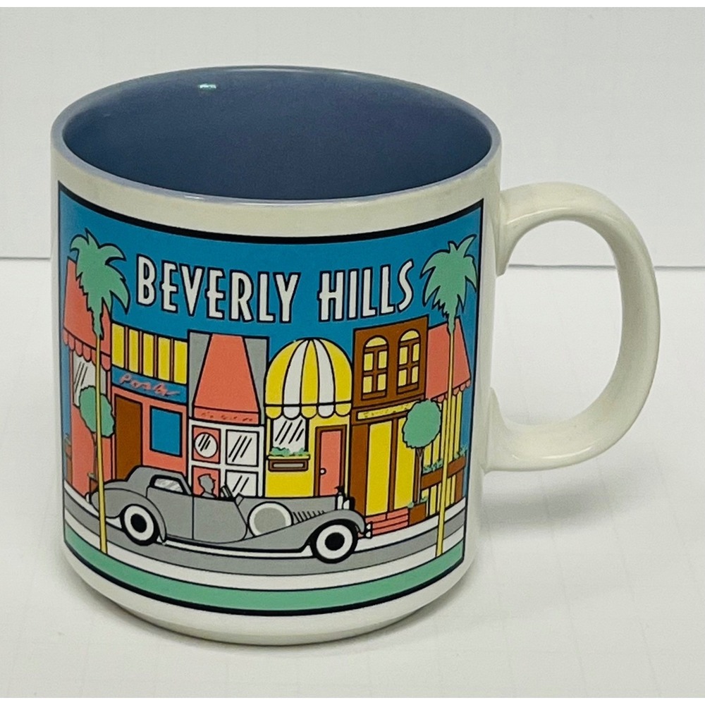 Papel‎ Remembrances Beverly Hills Retro 1980s California 10oz Souvenir Mug